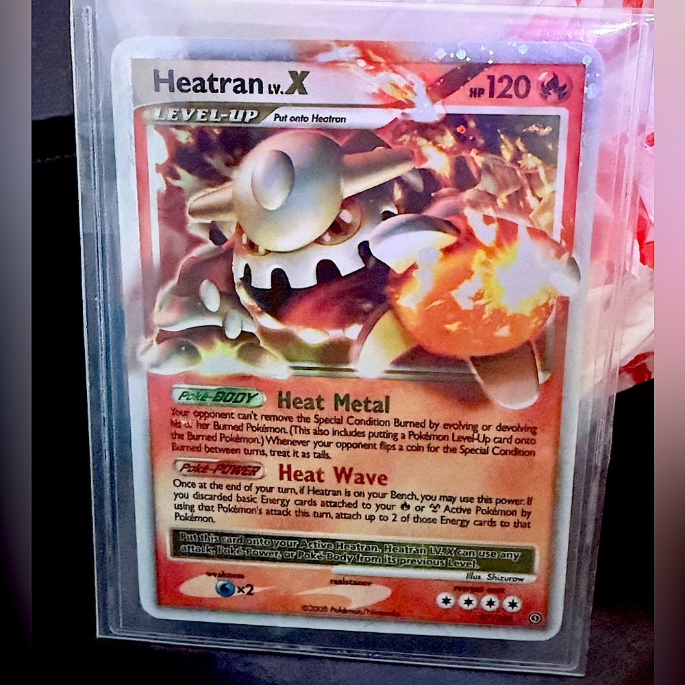 Heatran LV.X Stormfront Holo LP